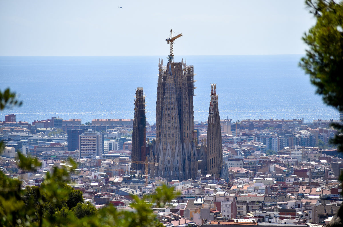 Sagrada Família over Barcelona