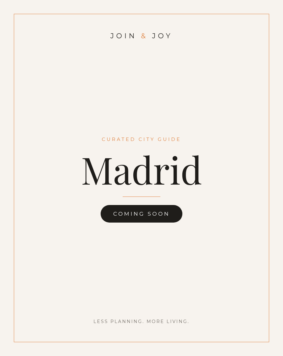 Madrid guide — coming soon