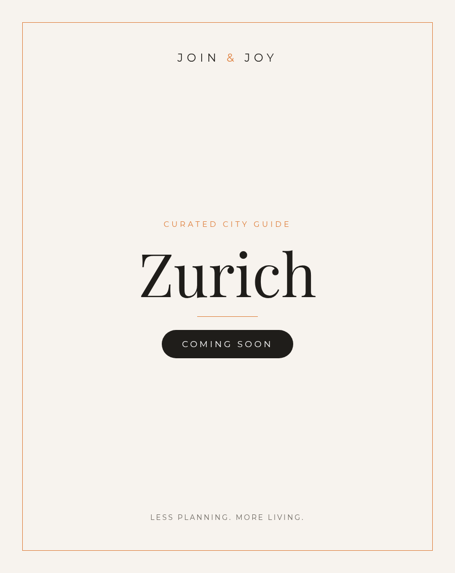Zurich guide — coming soon
